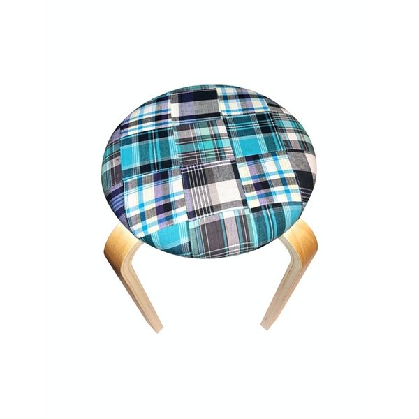 Real patchwork stool (mint)