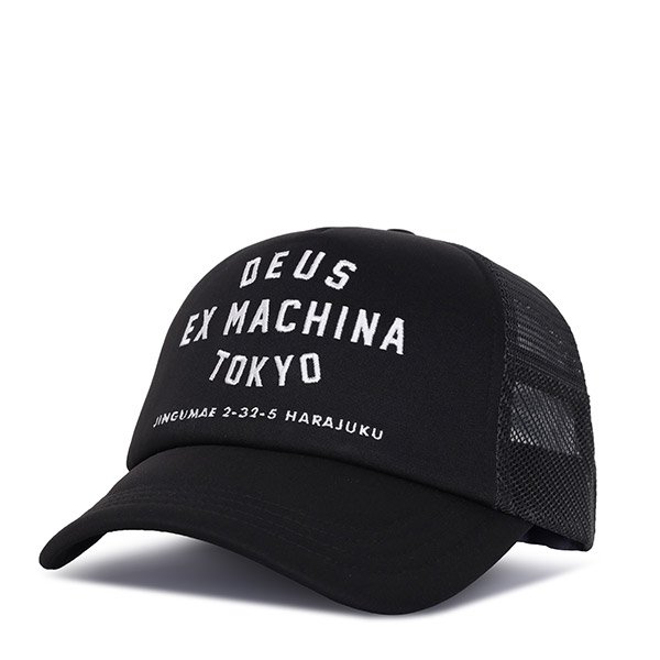[부산점] 데우스엑스마키나 블랙 베니스 어드레스 트러커 베이스볼 캡 DMA47620 BLACK
