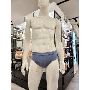 24년 S/S 카멜라 쿨 스트라이프  블루 남성 삼각팬티 (EDMBF122BU)