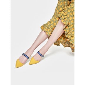 Yellow Fever strap heels