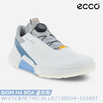 에코 [에코정품]2023 에코 바이옴 H4(BIOM) 보아 골프화[화이트&레트로 블루][108504-55569][남성용]