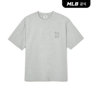 MLB [코리아공식]클래식 모노그램 빅럭스 반팔 티셔츠 BOS (Melange Grey)