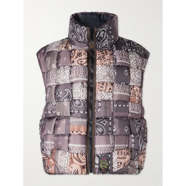 퀼티드 패치워크 반다나 프린트 조끼 46376663162925220