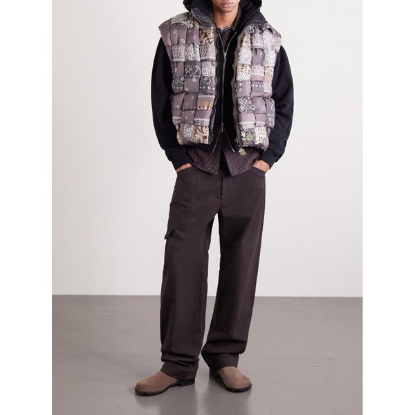 퀼티드 패치워크 반다나 프린트 조끼 46376663162925220