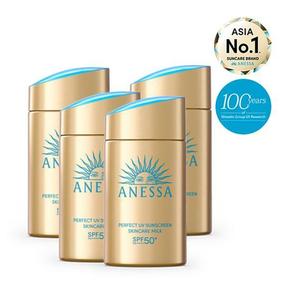 [공식수입][4개세트]ANESSA 아넷사 퍼펙트 UV 선스크린 스킨케어 밀크NA 60ml