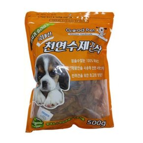 강아지 수제간식 돼지귀 슬라이스 500g 1P 애견 간식 (WD7630C)