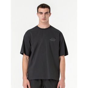 ESSENTIAL BIG LOGO TEE-CHARCOAL