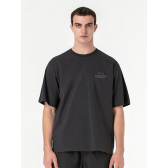 골스튜디오 ESSENTIAL BIG LOGO TEE-CHARCOAL