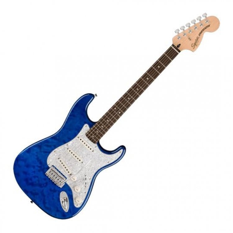 Fender squier strat blue top