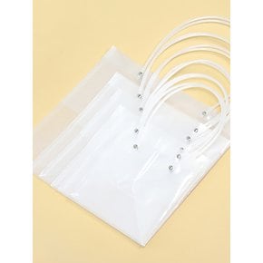PVC 투명 클리어 쇼핑백 선물 포장백