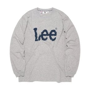 스프레이 로고 긴팔 티셔츠 그레이 LE2603LT01GR
