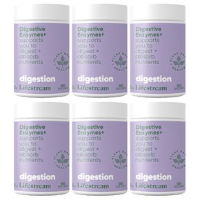 뉴질랜드 라이프스트림 어드밴스 소화 효소 DIGESTIVE ENZYMES 180정 6팩