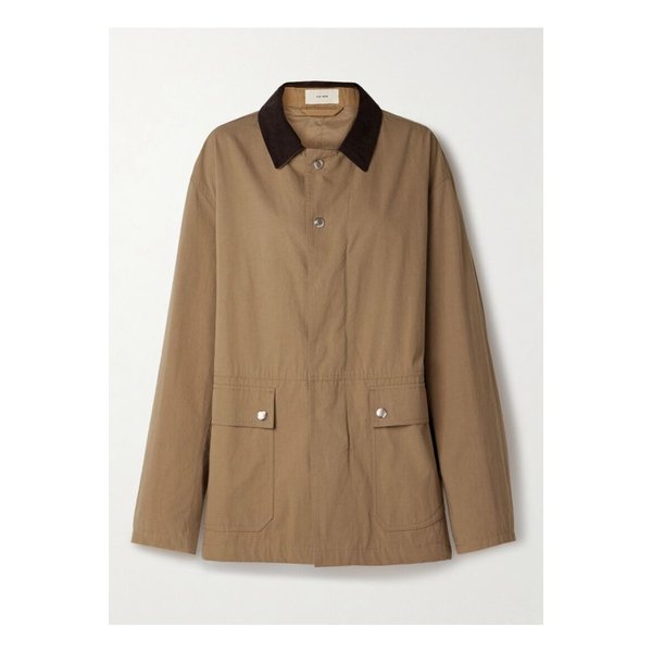 프랭크 스웨이드 트리밍 코튼 캔버스 재킷 탠 브라운 1647597357670648