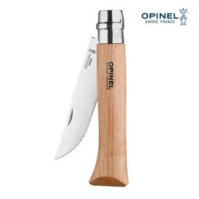 OPINEL 클래식 NO.12 톱날형 접이식 나이프 너도밤나무