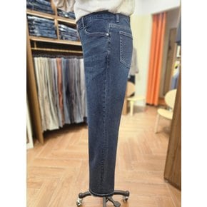 [여주점] 코오롱 브렌우드 남성 에센셜스 스탠다드핏 세로 슬럽 네이비 데님 팬츠 BRPDX25172NYX