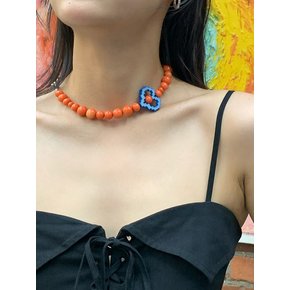 LOVE Necklace - Orange Blue