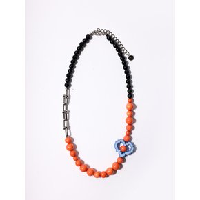 LOVE Necklace - Orange Blue