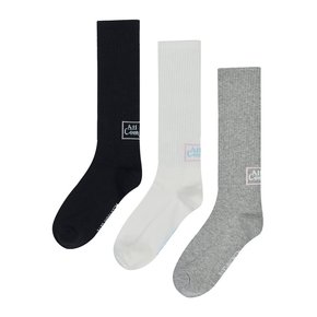 [4개세트] Moon Logo Basic Socks (3 Colors)