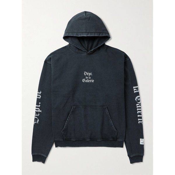 로고 프린트 코튼 저지 후드 티셔츠 46376663162936123