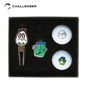 챌린저 Franken Mon Ball Marker Ghost Mon Divot Tool Set_Green_CHB5UAC0500GN