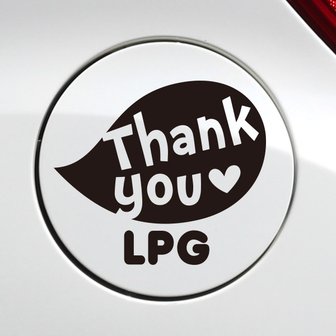 제제데코 주유구 땡큐말풍선 LPG / 주유구스티커 자동차스티커