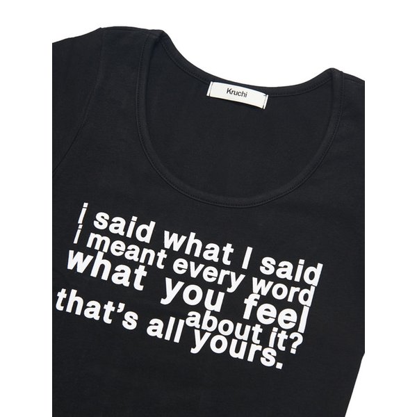 i said what I said T-shirt (BLACK)