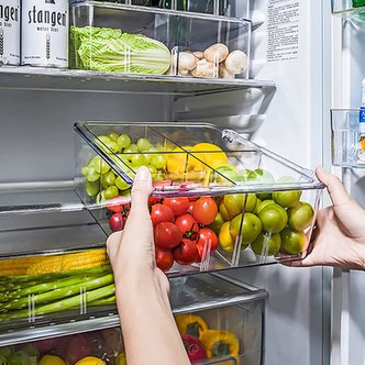  [고급형] 투명 칸막이 과일 야채보관 냉장고정리함
