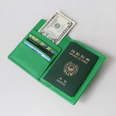 [하프클럽/카멜브라운]토고 심플 여권지갑