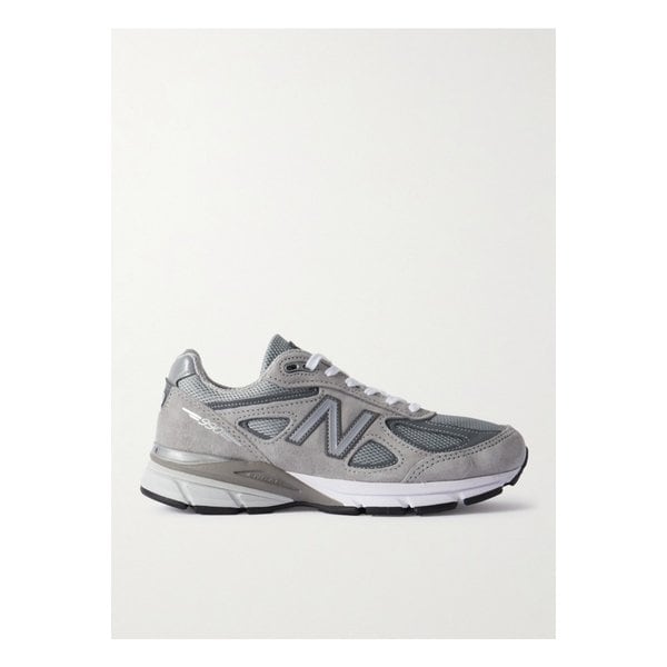 990v4 가죽 트리밍 스웨이드 메시 스니커즈 그레이 1647597287455794