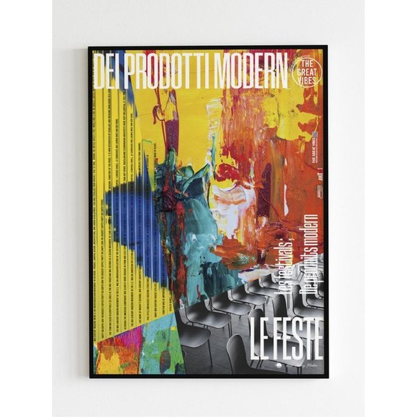 인테리어 아트 포스터 _ Les festivals (4 size / frame 3종)