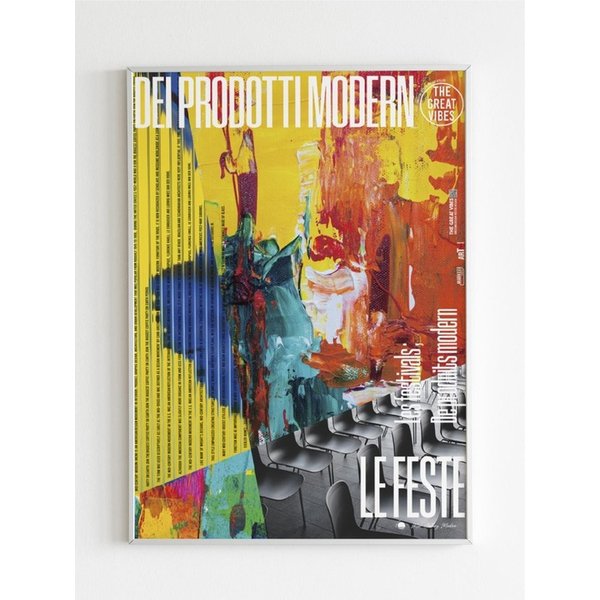 인테리어 아트 포스터 _ Les festivals (4 size / frame 3종)