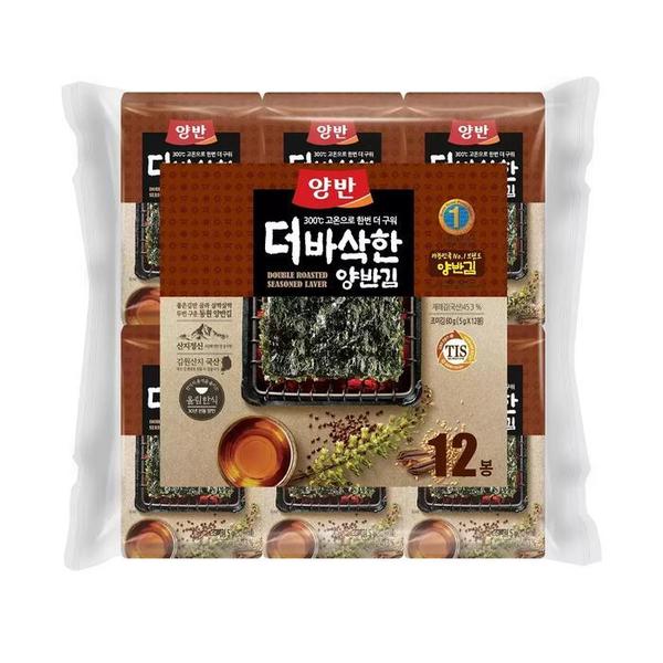 확대된 대표 [동원 양반 김] 코 스트코 양반 더 바삭한 김 5g 60봉 도시락김(1)
