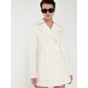 Dining Double Tweed Jacket One piece Ivory