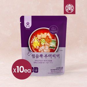 한촌설렁탕 네가지 햄듬뿍 부대찌개 500g X 10팩 (간편상온)