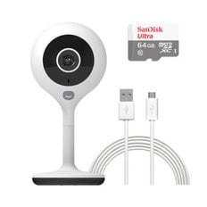 스마트 홈카메라 + SD카드 64GB + 케이블 3m 가정용 CCTV 홈캠 베이비캠 IP카메라