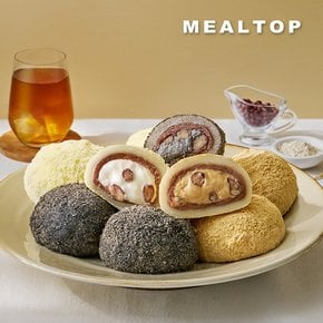 [밀탑] 크림 통팥 찹쌀떡 12개입 (연유+인절미+흑임자)*