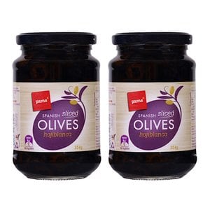 팜스 스페인산 슬라이스 올리브 오히블랑카 Pams Sliced Olives 354g 2개