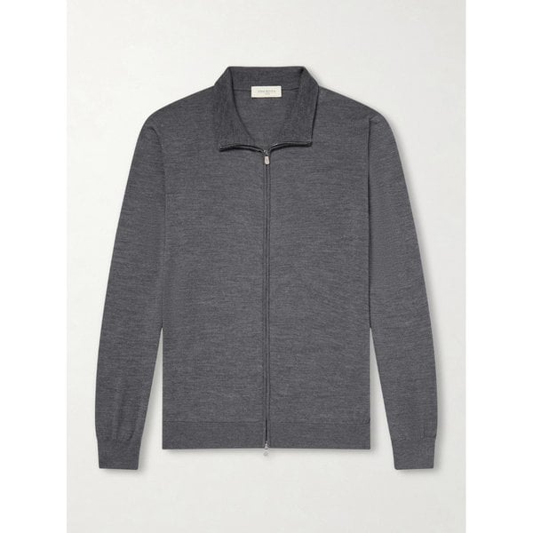 피아첸차 1733 슬림핏 울 집업 가디건 46376663163073500