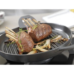 staub 30 cm] IH Grill & Frying Pan 40511-521 스토우브 [퓨어 그릴 라운드 블랙 그릴 팬 양손