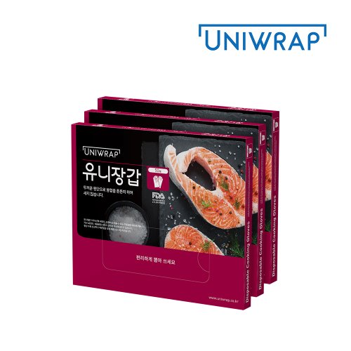 [유니랩]위생장갑 50매 X 3개