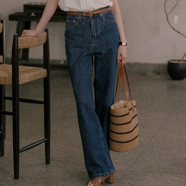 틸아이다이 Classic straight fit denim pants_Blue