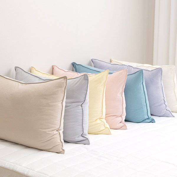 더블리 크리시 워싱 마이크로 베개커버 50x70 5컬러