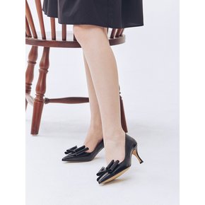 Fantasie Big Ribbon Pumps - Pearl Black