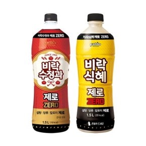 비락 수정과 제로 1.5L x1 + 제로 식혜 1.5L x1