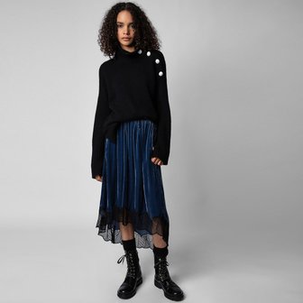 쟈딕앤볼테르 [여주점] 조슬린 벨벳 스커트 Joslin Velvet Skirt ZE2FFCTSK006Z88