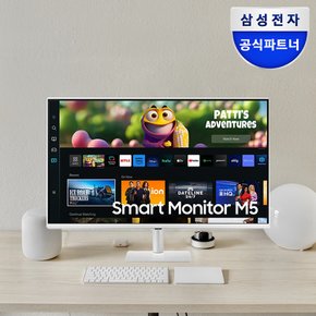 [공식]삼성전자 스마트모니터 M5 S27CM501 (화이트) 68.6CM IOT 미러링 Dex SmartThings