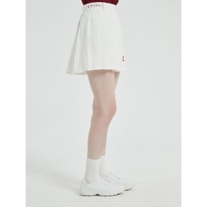 Whipped Cream Pleats Skirt