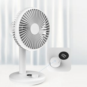 모노큐브 100단 BLDC 탁상용 무선 선풍기 캠핑 사무실 미니 써큘레이터_A