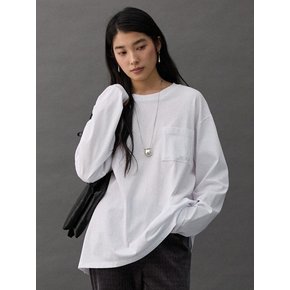TRACE POCKET T-SHIRT - WHITE