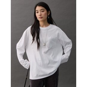 TRACE POCKET T-SHIRT - WHITE